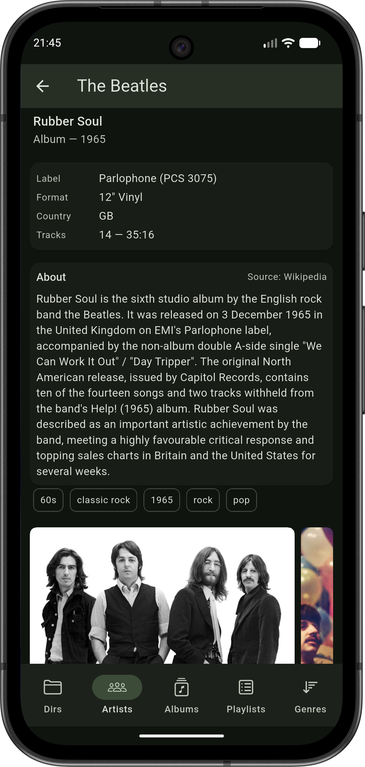 Metadata enrichment view